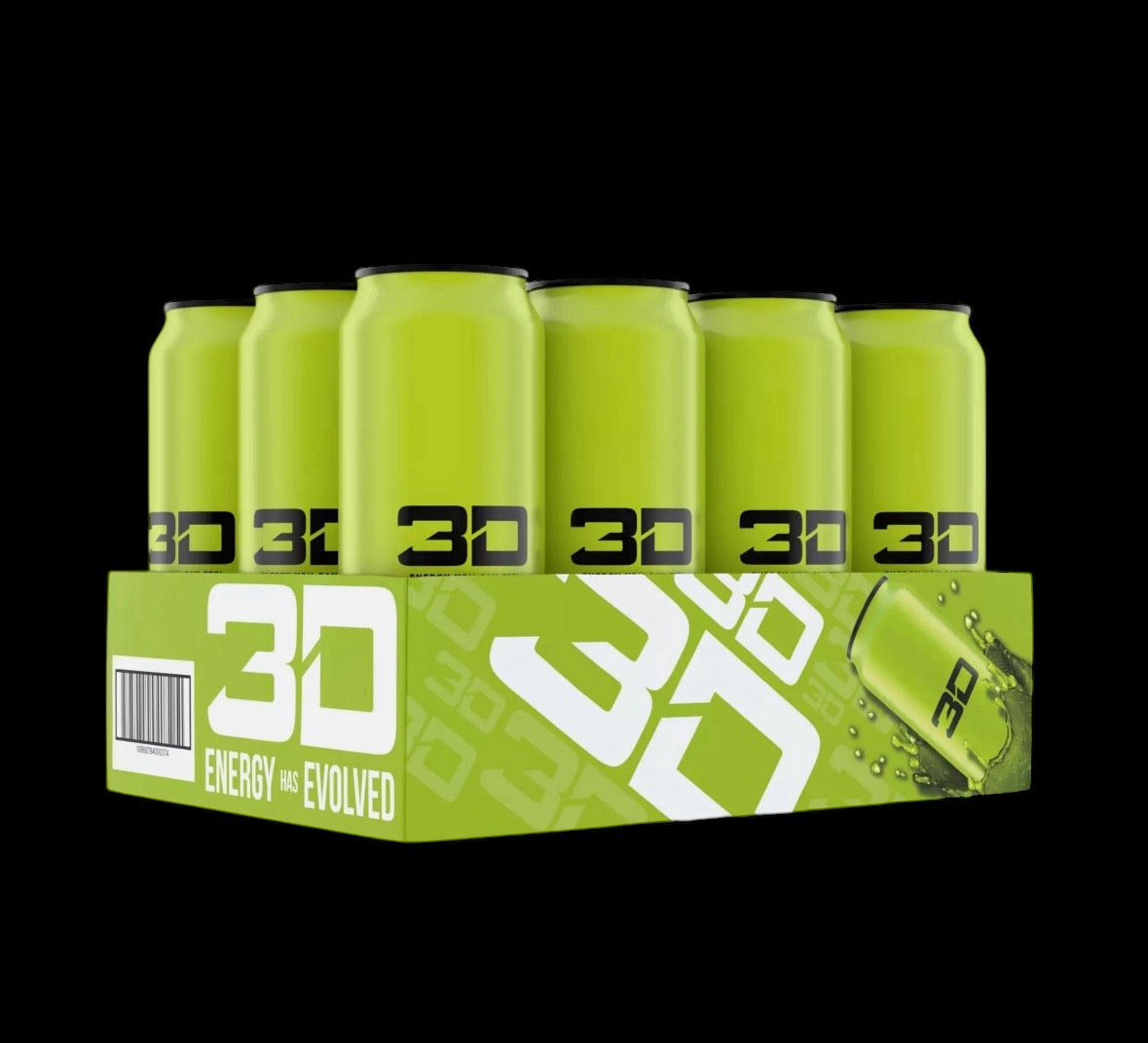 3D Energy Drinks 12x473ml Cans - LVLX