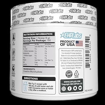 EHPlabs CREA-8 Creatine Monohydrate Powder - 500g Unflavoured