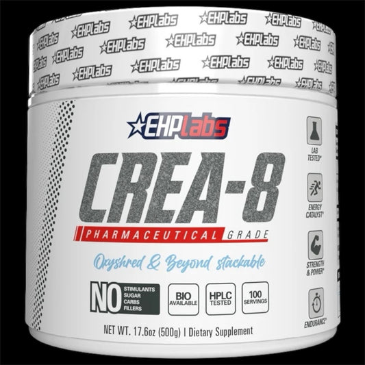 EHPlabs CREA-8 Creatine Monohydrate Powder - 500g Unflavoured